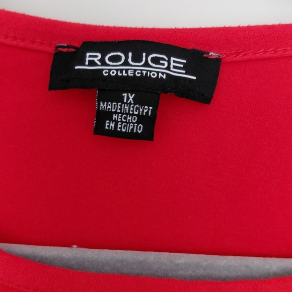 Bye-Bye Sale ❄ Rouge Ruched Top - Picture 4 of 6